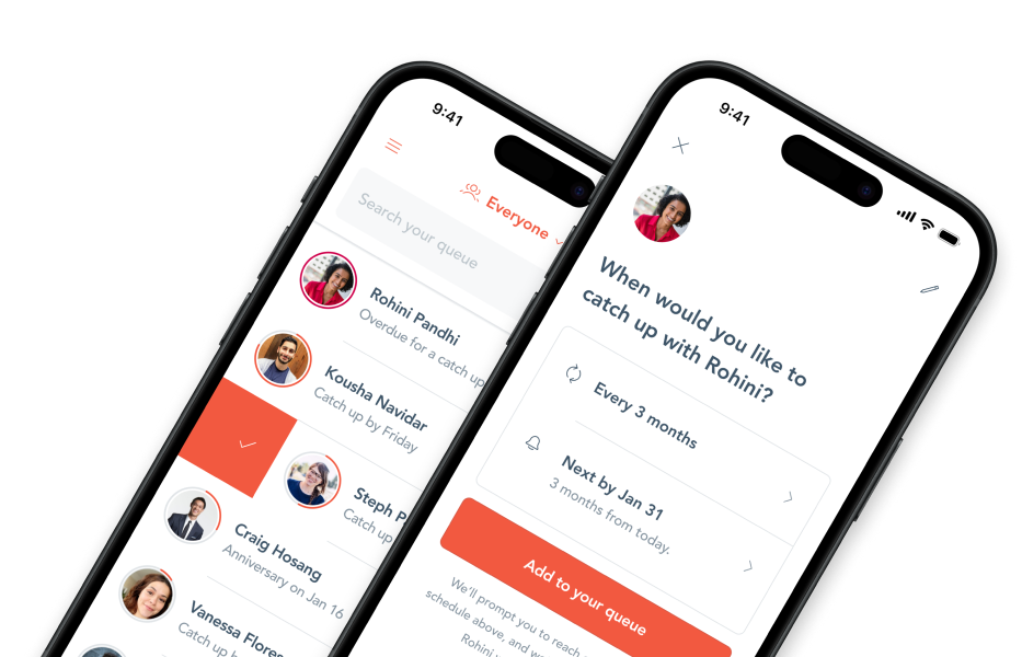 Queue product screens